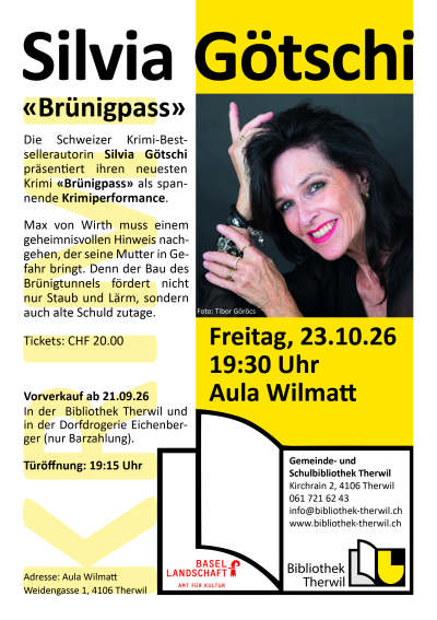 Lesung Silvia Götschi 'Brünigpass'