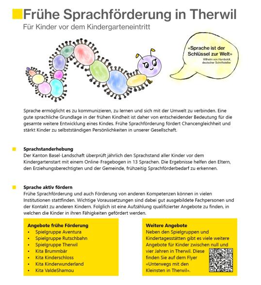 Flyer Frühe Förderung